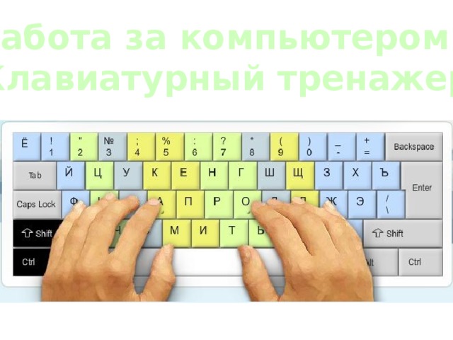 Основная позиция на клавиатуре. Слепой метод печати. Уроки печатания на компьютере. Десятипальцевый метод печати тренажер. Слепая печать тренажер.