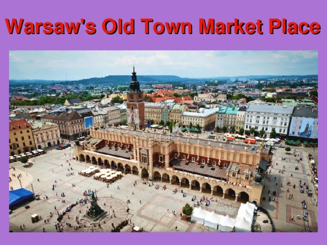 Warsaw's Old Town Market Place 