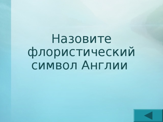 Назовите флористический символ Англии 