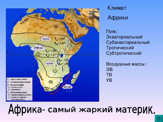 Экваториальный пояс африки