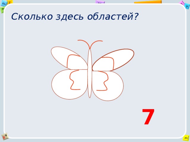 Сколько здесь областей? 7 