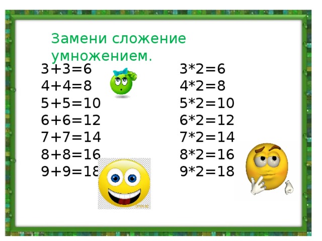 Замени сложение умножением 3 класс. Замени сложение умножением. Заменить сложение умножением. Замена сложения умножением 2 класс. Замена сложения умножением карточки.