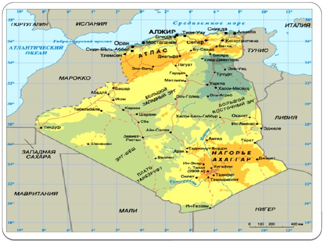 Фото на карте алжир