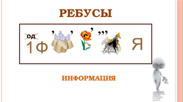 Ребусы по информатике презентация