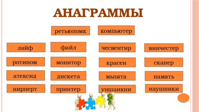 Анаграмма к слову картинка