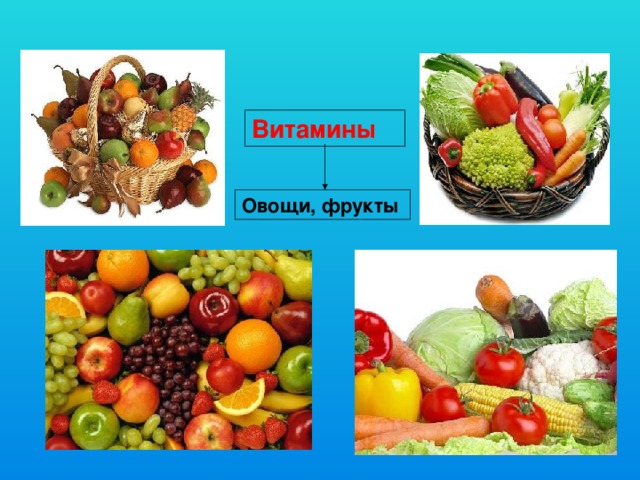 Витамины Овощи, фрукты 