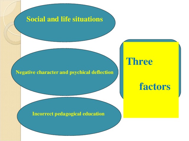 The difficult child. Negative Factors.