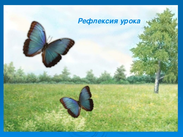 Рефлексия урока 