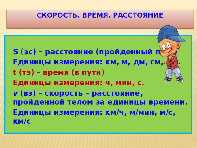 Скорость время расстояние 4 класс презентация