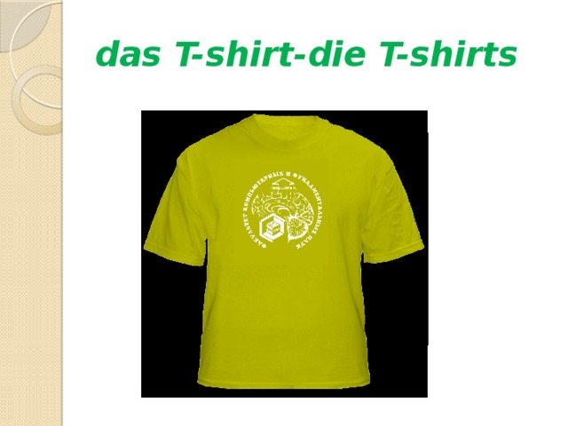 das T-shirt-die T-shirts 
