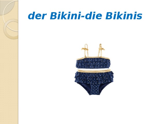 der Bikini-die Bikinis 