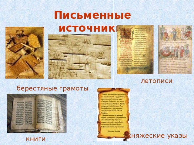 Письменные исторические источники