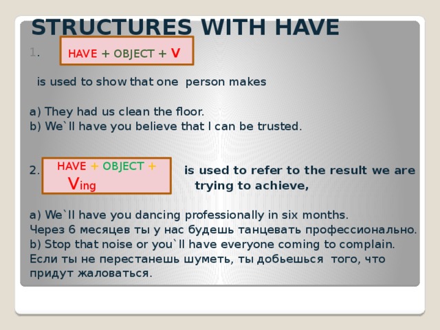 Has objected перевод. Has objected перевод. Каузативная форма в английском языке. Complex object. Causative form схема.
