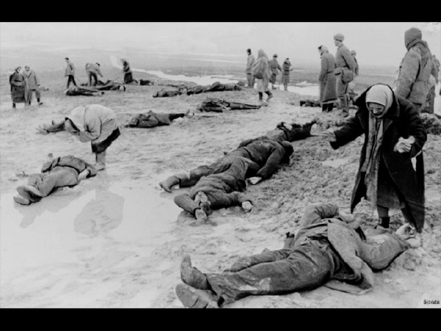 Плач матерей по погибшим. 