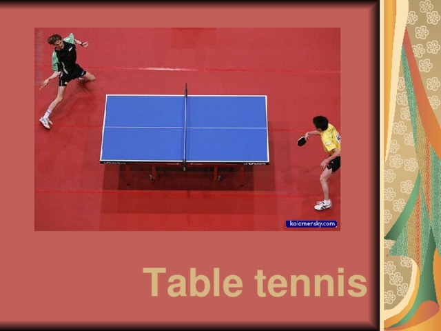 Table tennis 