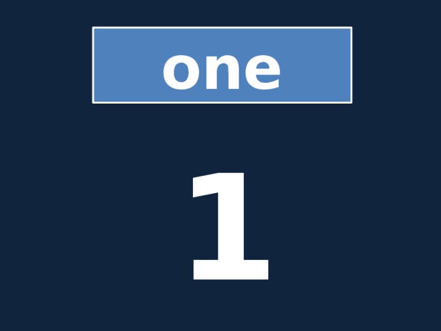 one 1 