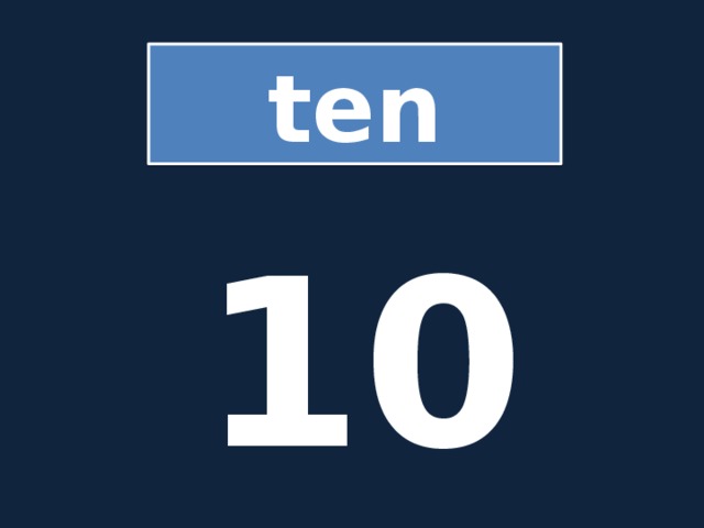 ten 10 