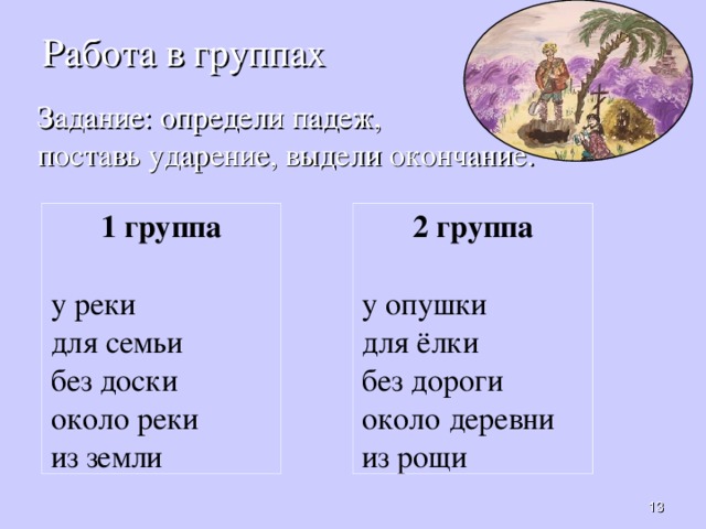 Правописание падежных окончаний имен существительных в родительном ...