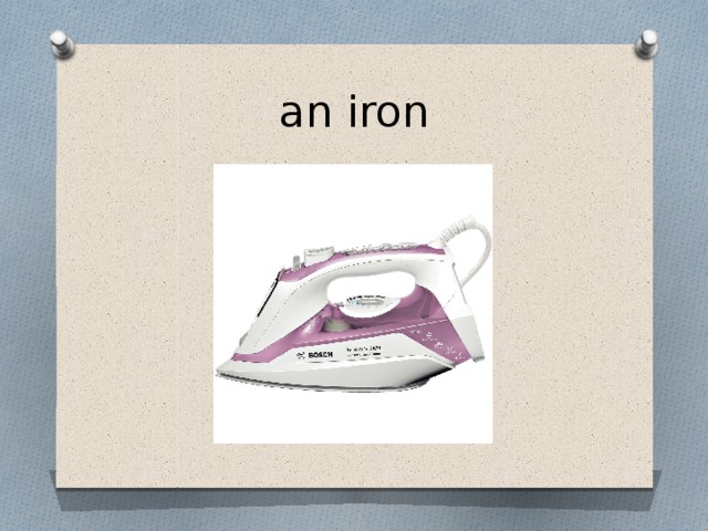 an iron 