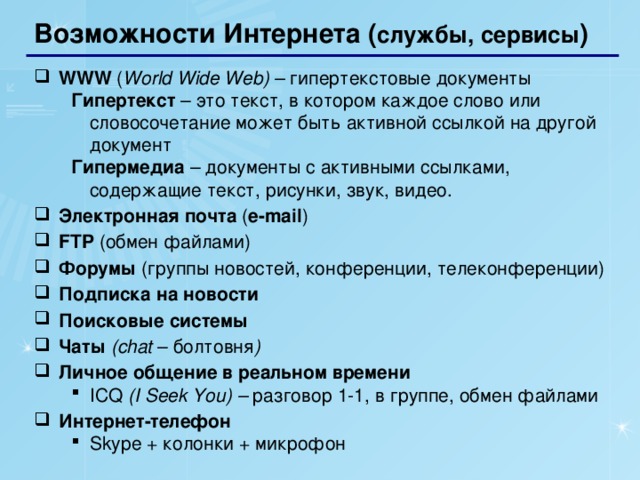 Как называется документ включающий текст рисунки звук и видео где каждый элемент может быть гиперссылкой