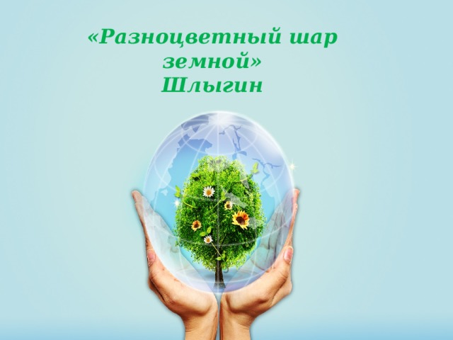 «Разноцветный шар земной» Шлыгин 
