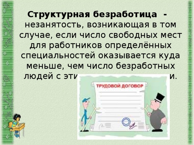 Структурная безработица рисунок