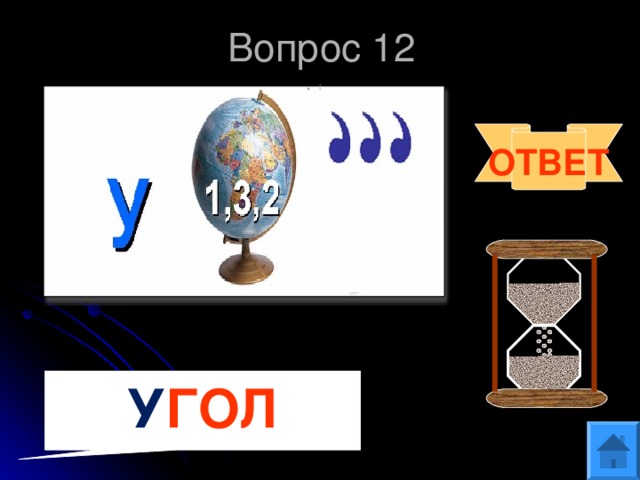 Вопрос 12 ОТВЕТ У ГОЛ 