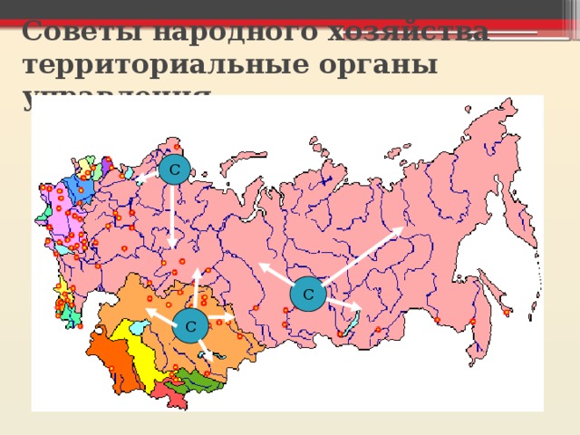 Советы народного хозяйства  территориальные органы управления С С С 