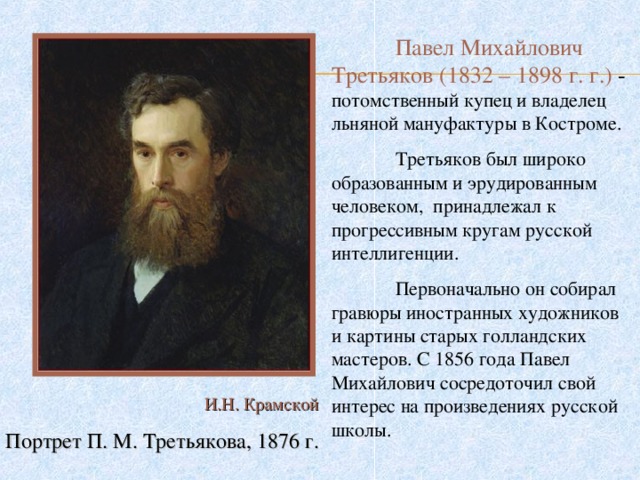 П м третьяков не имевший в своей галерее изображения н а некрасова