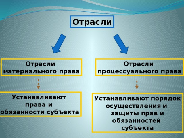 Процессуальные отрасли права план