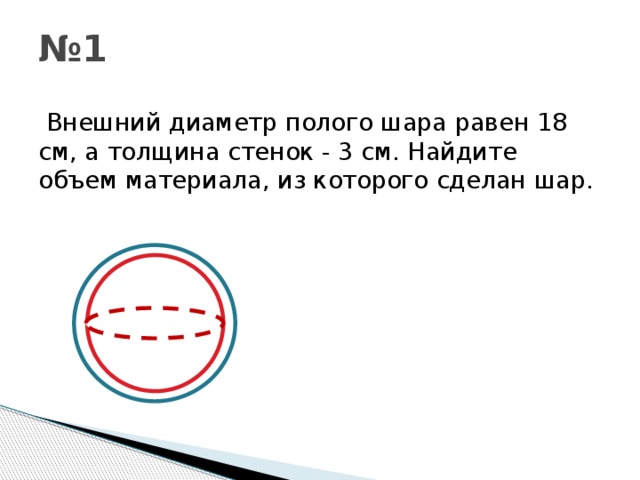 Проводящему полому шару с толстыми стенками сообщили положительный заряд на рисунке