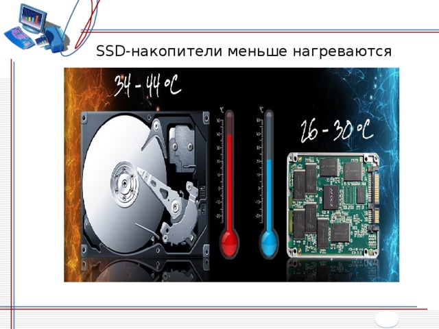 SSD-накопители меньше нагреваются 