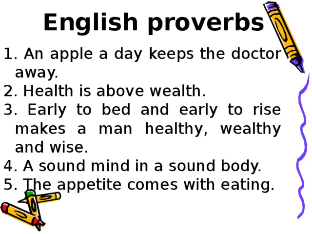 English proverbs