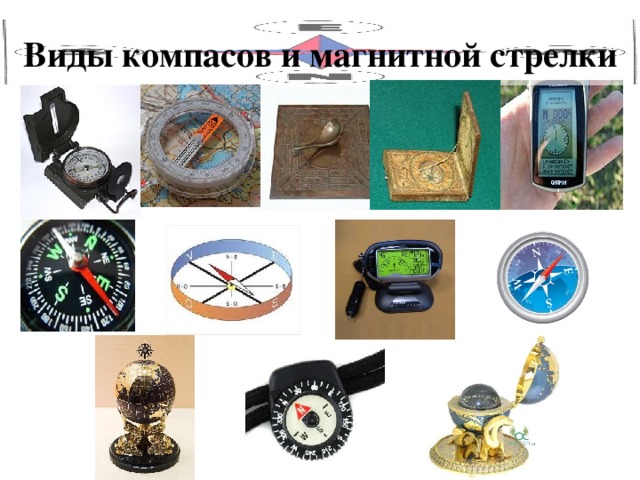 Виды компасов и магнитной стрелки 