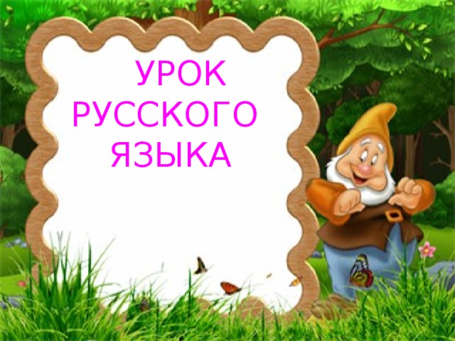  УРОК РУССКОГО  ЯЗЫКА 