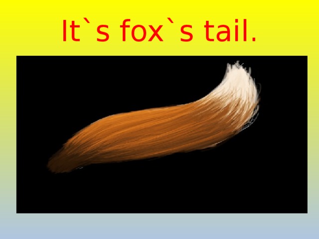 It`s fox`s tail. 