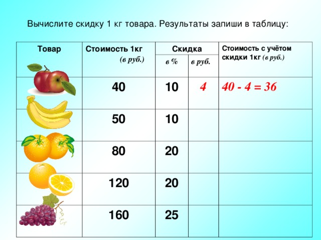 Как посчитать сколько кг