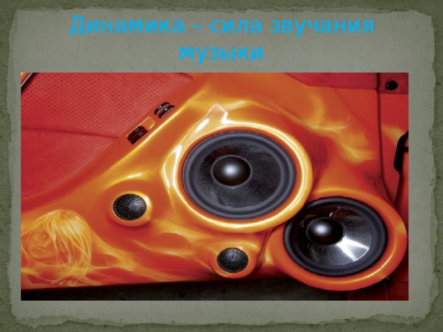 Динамика – сила звучания музыки 