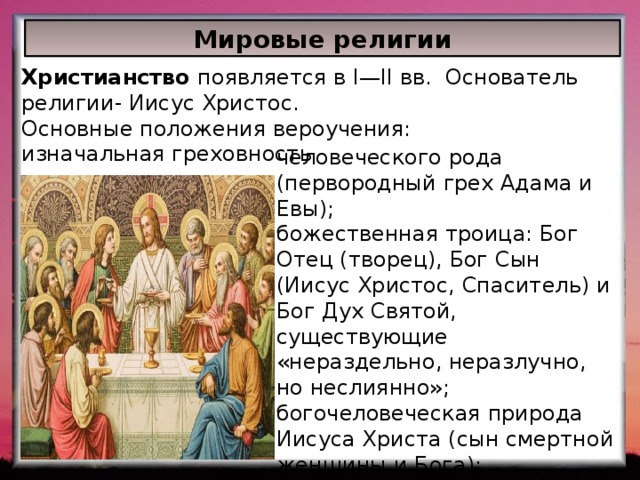 Христианство год