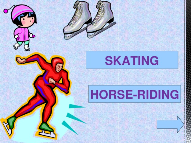 glass SKATING HORSE-RIDING  
