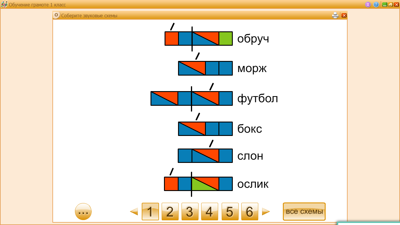 Составить схему слова она