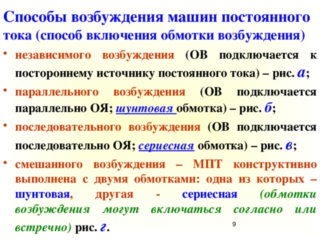 Основные возбуждения