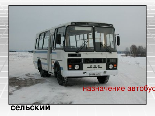 назначение автобуса сельский 
