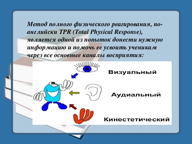 Как данная информация поможет. Метод полного физического реагирования. Метод полного физического реагирования (TPR). TPR методика преподавания английского языка. Метод полного физического реагирования на уроках английского языка.