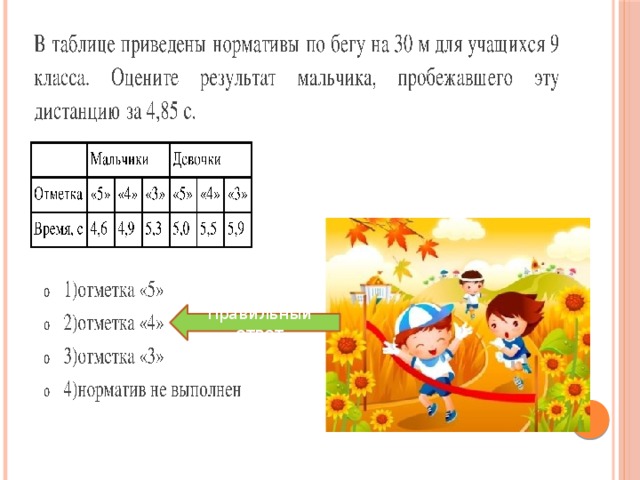 Правильный ответ 