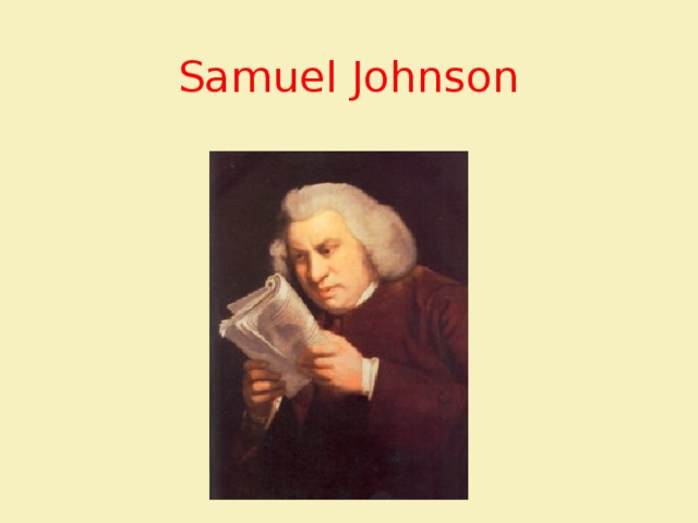 Samuel Johnson 
