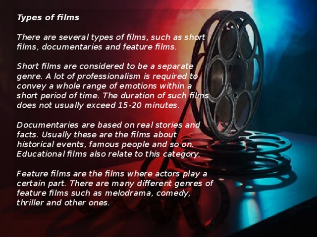 Types of films