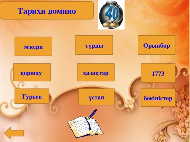 Тарихи домино тұрды Орынбор әскери қазақтар қоршау 1773 бекіністер ұстап Гурьев 