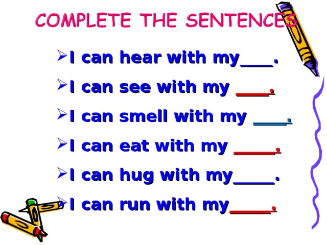 Can can t sentences