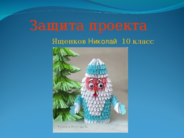 Защита проекта Ященков Николай 10 класс 